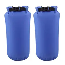 2 шт Водонепроницаемый сухой мешок 8л мешок рюкзак для каякинга пляж рафтинг катание на лодках Пешие прогулки Кемпинг и рыбалка(синий