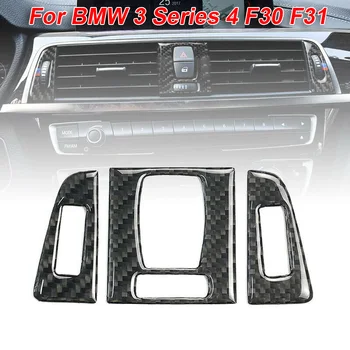 

Carbon Fiber Front Air Vent Panel Sticker Cover Trim For BMW 3 Series 4 F30 F31