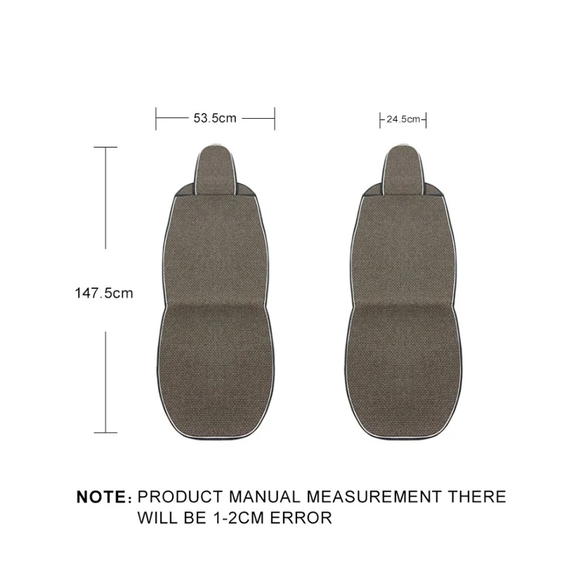 AUTOROWN Льняные чехлы для сидений автомобилей Универсальный размер Накидки на