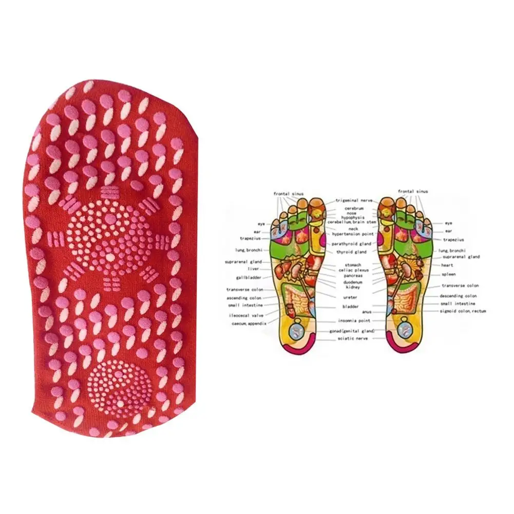 Самонагревающиеся физиотерапевтические носки турмалин магнитный массажер для терапии ног зимние теплые носки Здоровый Уход артрит ноги Массажер