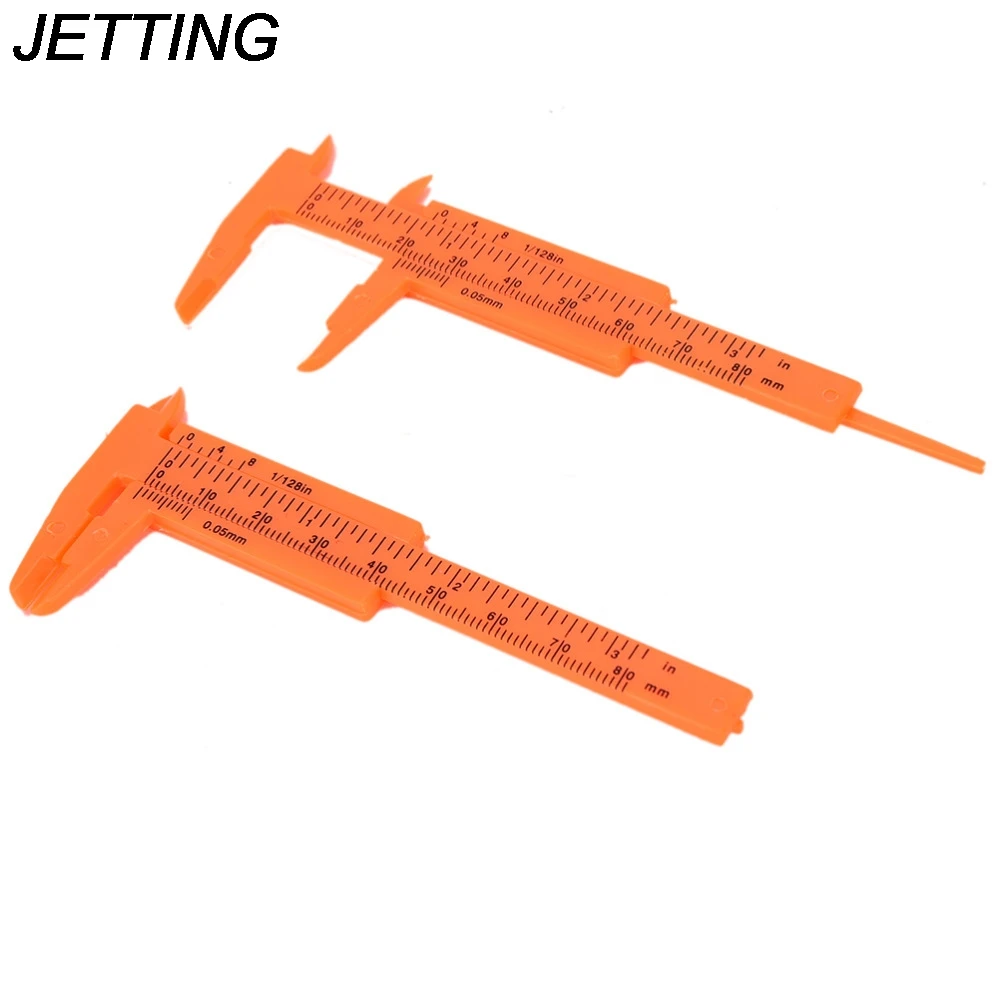 JETTING 1PCS Plastic Measuring Tools Mini Vernier Calipers 1 mm/mini Ruler Micrometer Gauge 80 mm Length Vernier Calipers