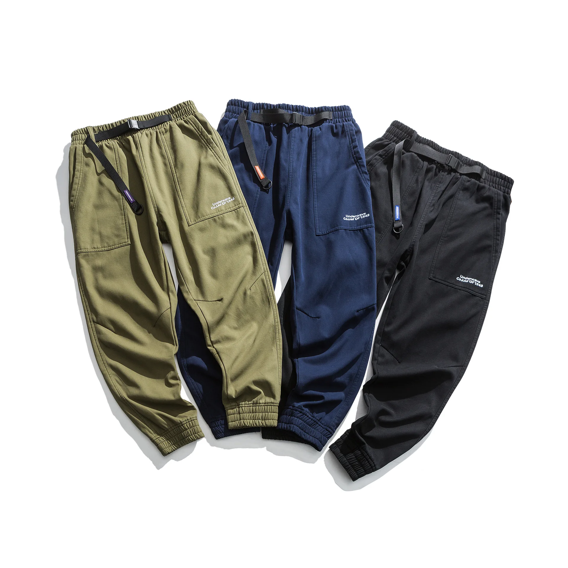 

City Where the Product Winter plus Velvet with Drawstring Workwear Ankle Banded Pants MEN'S Casual Pants Trousers Men's Winter P