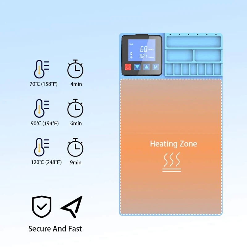 Нагревательная панель CPB с сенсорным экраном и ЖК дисплеем|separator ipad|separator machineseparator