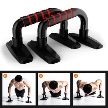 

1pair Push Up Bars Body Building Equipment Foam Handle Muscle Training with Knee Mat B2Cshop