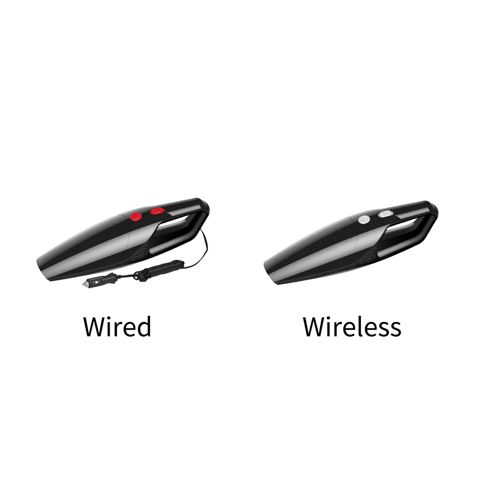 Usb зарядка черный портативный автомобильный пылесос мини 120 Вт пылесборник Высокая мощность ручной низкий уровень шума ABS проводной беспроводной домашний
