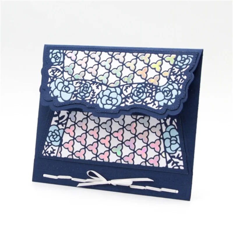

Lace Envelope Card Metal Cutting Dies for DIY Scrapbooking Embossing Paper Cards Making Crafts Supplies Diecuts 2019 New