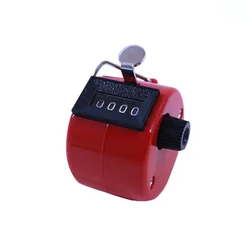 

Metal 4 Digit Manual Mechanical Counter Palm Counters Hand Clicker Tally Counter Training Timer Children's Educational Toys
