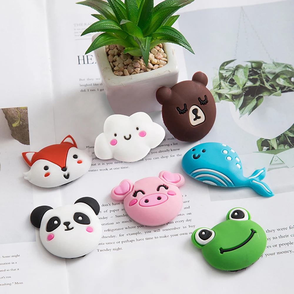 1 Pcs Cartoon Silicone Door Stopper Crash Pad Wall Protector Decorative Door Stops Handle Bumper Guard
