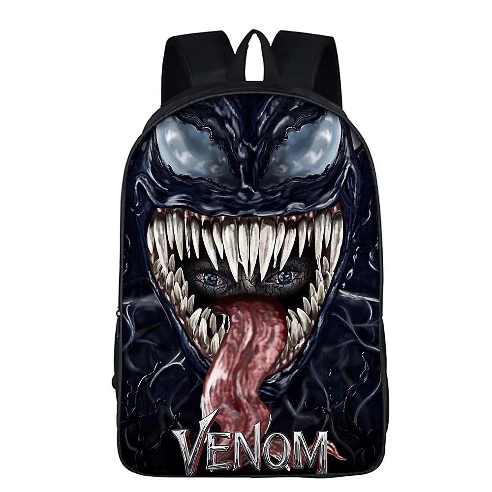 

Men Backpack 3D Printed Super Hero VENOM Movie Comics School Bags Book Knapsack For Kids Child Boy Gril