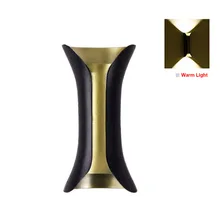 Led домашний водонепроницаемый декоративный крыльцо бра внутренний алюминиевый кафе двунаправленный, настенный светильник для сада современный открытый