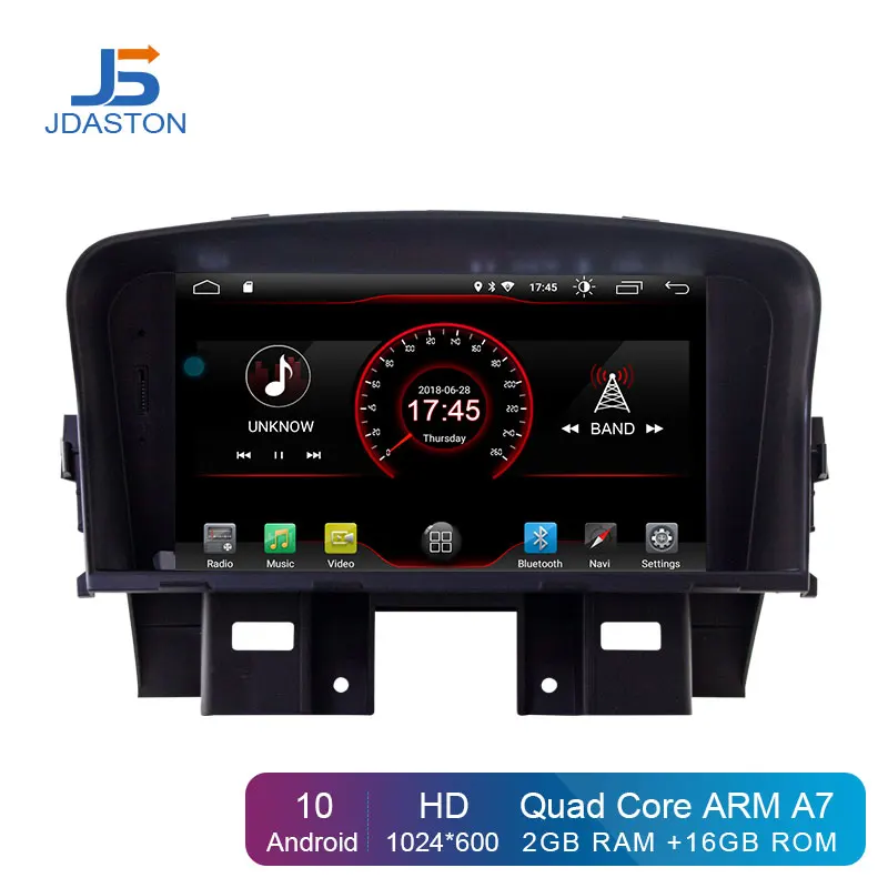 Автомобильный DVD плеер JDASTON Android 10 для Chevrolet Cruze 2008 2012 2013 2014 2 Din радио GPS навигация