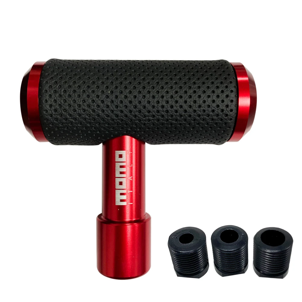 Car Gear Shift Pu Leather Thandle Joy Stick Momo Shift Knob Universal
