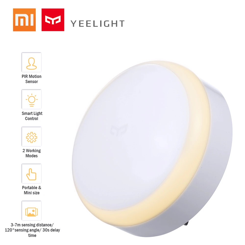 

Yeelight Night Light moon lamp Smart Motion Sensor LED Lamp Bed WC Lights for Xiaomi Bedroom Corridor Wall toilet bowl backlight