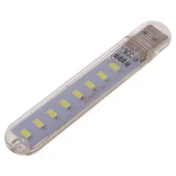

Mini Portable Bright 8 LED Light USB Lamp For PC Desktop Notebook Laptop Reading