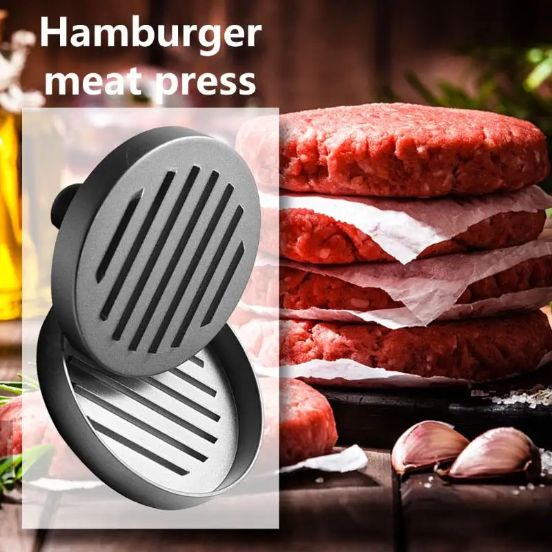 Кухня круглая форма бургер ПРЕСС пищевой алюминиевый сплав мясо пресс ing плесень говядины гриль бургер Гамбургер производитель Кухонные гаджеты