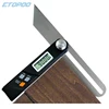 Electronic Level 360 Degree Angle Finder T Bevel Gauge Digital Protractor Inclinometer Ruler Sliding LCD Display Stainless Steel 1