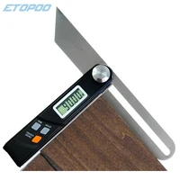 Electronic Level 360 Degree Angle Finder T Bevel Gauge Digital Protractor Inclinometer Ruler Sliding LCD Display Stainless Steel 1