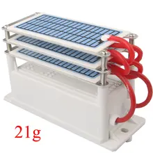 21 Гц/ч Портативный Керамический генератор озона 220 в три интегрированные Длинные жизни керамическая плита озонатор воздуха система очистки воздуха и воды