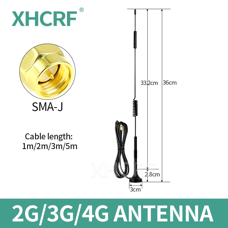 

4G/LTE high gain suction cup antenna 2G/3G/CDMA/GSM/GPRS/NB-IoT DTU module full Netcom SMA male connector