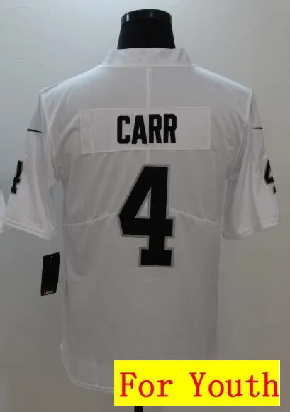 As photo Все сшитые мужские wo Мужские Молодежные Дети Окленд Дерек Карр 4 Amari Cooper 89 Джерси - Цвет: As photo