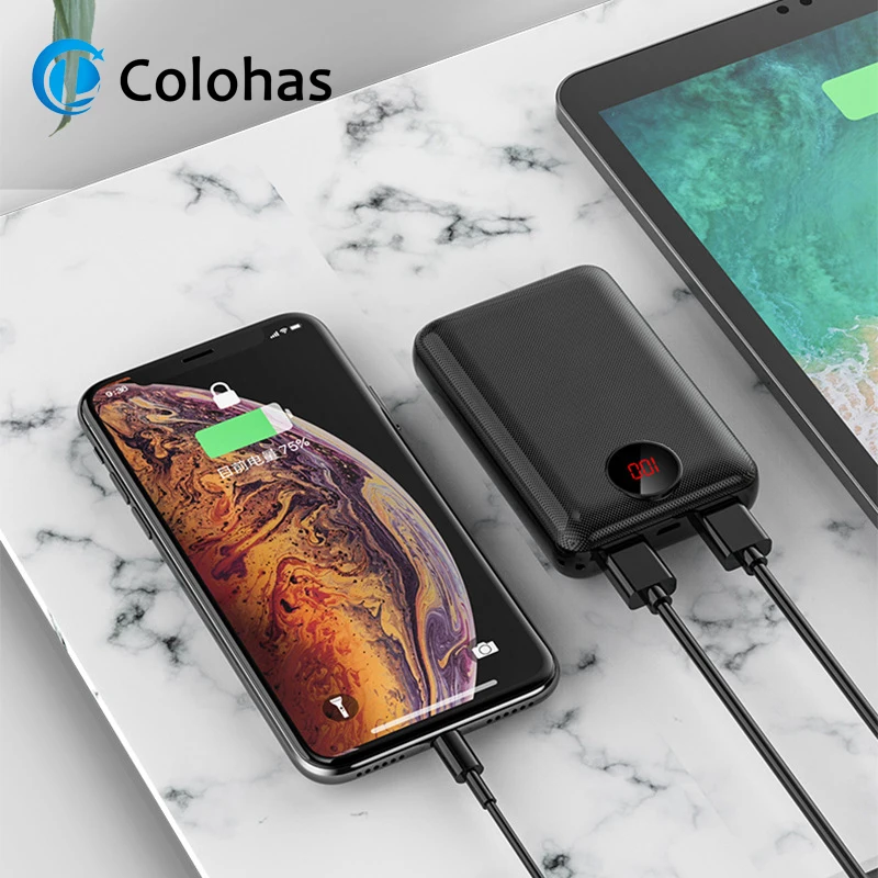

Power Bank 10000mAh Dual USB Mobile Phone External Battery Fast Charge For iphone xiaomi hauwei Portable Charger mini PowerBank