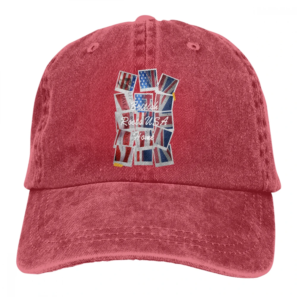Британская корни США надпись «Home Grown» Великобритания карта с флагами Casquette Британская империя, Британская империя, британский империализатор, Орден Британской империи