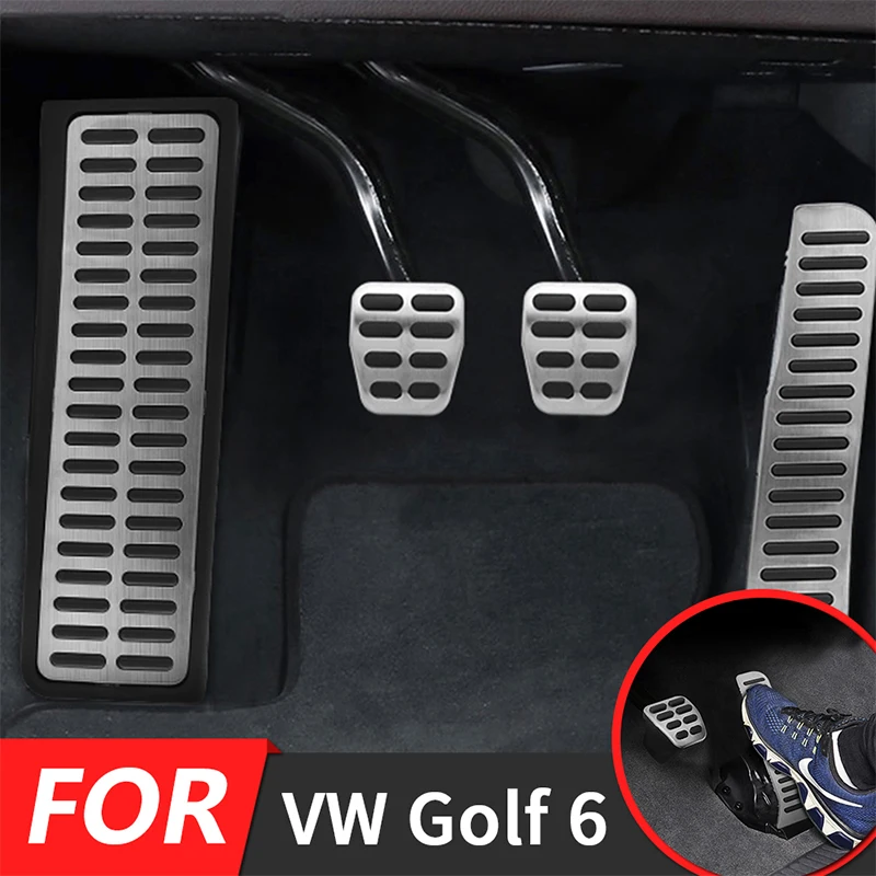 Для VW Golf MK5 MK6 Jetta Tiguan Scirocco Skoda Octavia ручные нескользящие накладки из нержавеющей