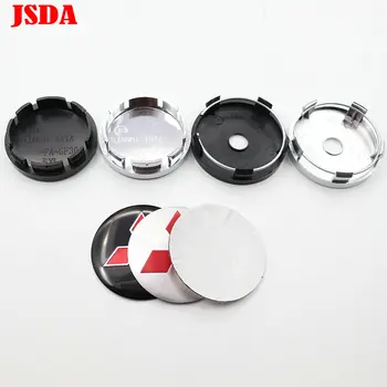 

4pcs 56mm 60mm Car logo Wheel Center Cap rim Badge dust-proof covers decal refit Creative decoration emblem sticker SL