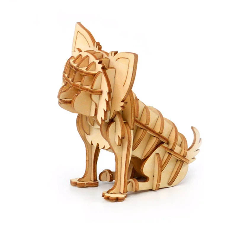 

Wooden Toys 3d Jigsaw Puzzle Assembled Diy Handmade Children Customized Early Education Buiding Bricks