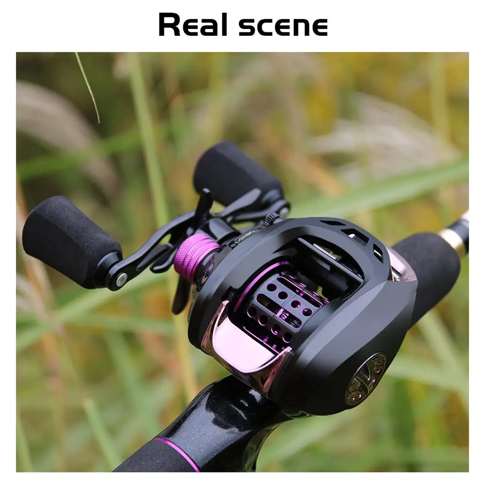 Низкопрофильная катушка baitcasing катушка 6+ 1BB высокоскоростная катушка приманки рыболовные снасти GB2000 6,5: 1 Американский полимерный основной корпус