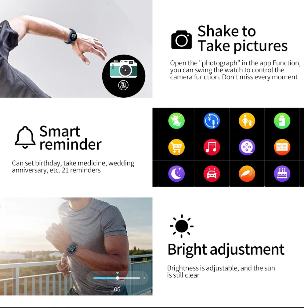 Новинка SENBONO Smartwatch водонепроницаемый монитор кровяного давления сердечного ритма фитнес-трекер для мужчин и женщин Смарт-часы для IOS Android