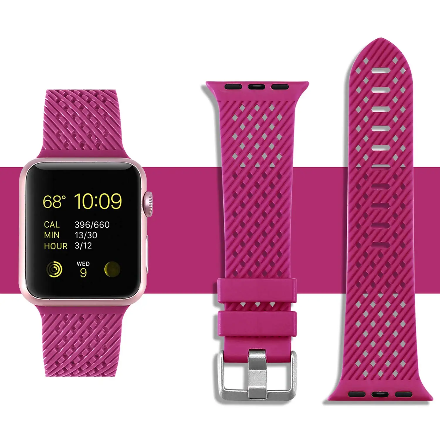 Силиконовый ремешок для apple watch 44 мм 40 мм apple watch band 5 4 3 2 1 iwatch band 38 мм 42 мм ромбический узор ремешок для часов браслет