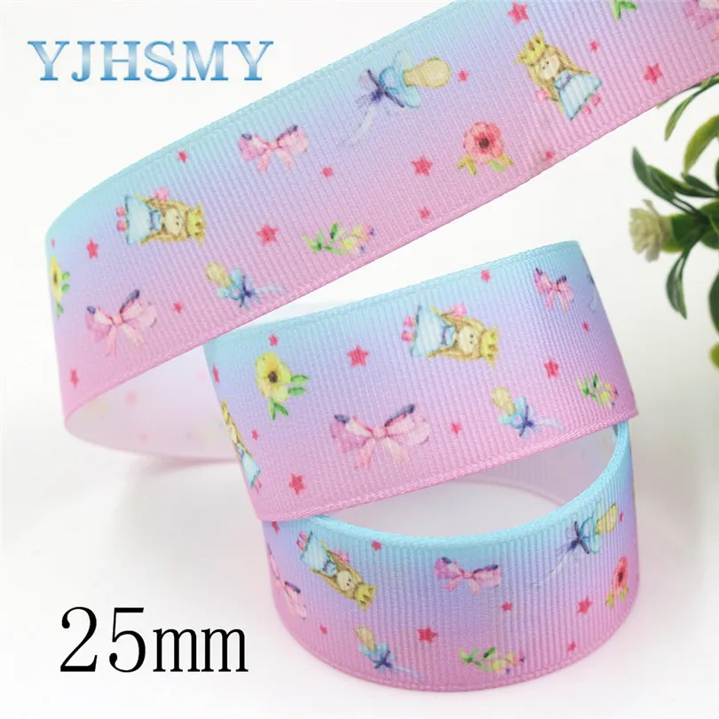 I-191015-2440 YJHSMY I-191015-2439, 25 мм, 10 ярдов любовь мультфильм термотрансферные печатные корсажные ленты, лук кепки DIY аксессуары украшения - Цвет: I-191015-2440