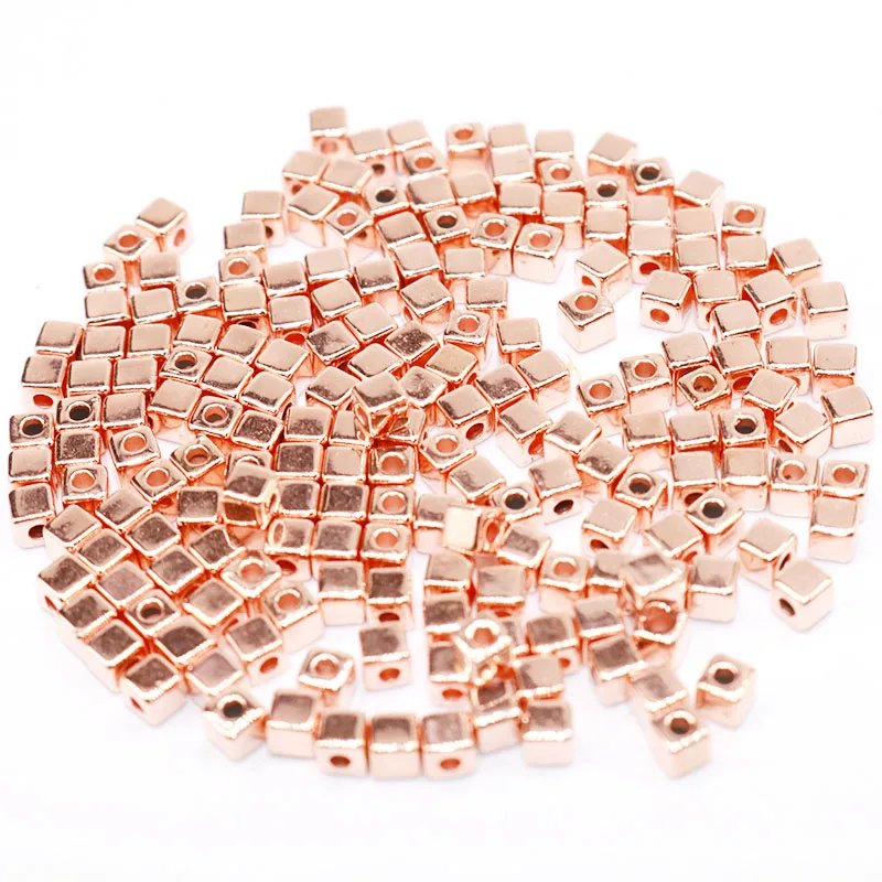 

Fashion 3MM 500PCS CCB Jewelry Making Seed Plastic Spacer Loose Beads Square Beads Spacer Beads DIY Jewelry Accessories No Fade