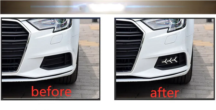 EOsuns led drl дневные ходовые огни для Audi A3- с динамическим движущимся желтым поворотным сигналом и синим ночным светом