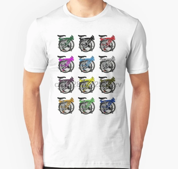 Men tshirt Brompton Bicycle Folded Unisex T Shirt(1) Printed T-Shirt tees top | Мужская одежда