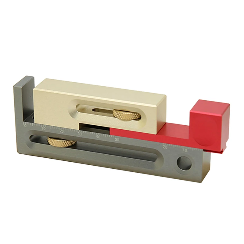 

Precision Regulator W/ Push Table Saw Slot Movable Measurement Block Woodworking
