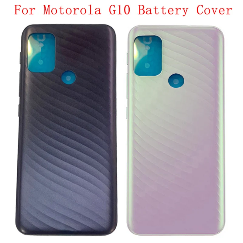 Battery Cover Rear Door Back Case Housing For Motorola Moto G10 XT2127-2 Battery Cover Replacement Parts for xiaomi poco f2 pro back battery glass cover rear housing door case for poco f2 pro battery cover pocophone replacement parts