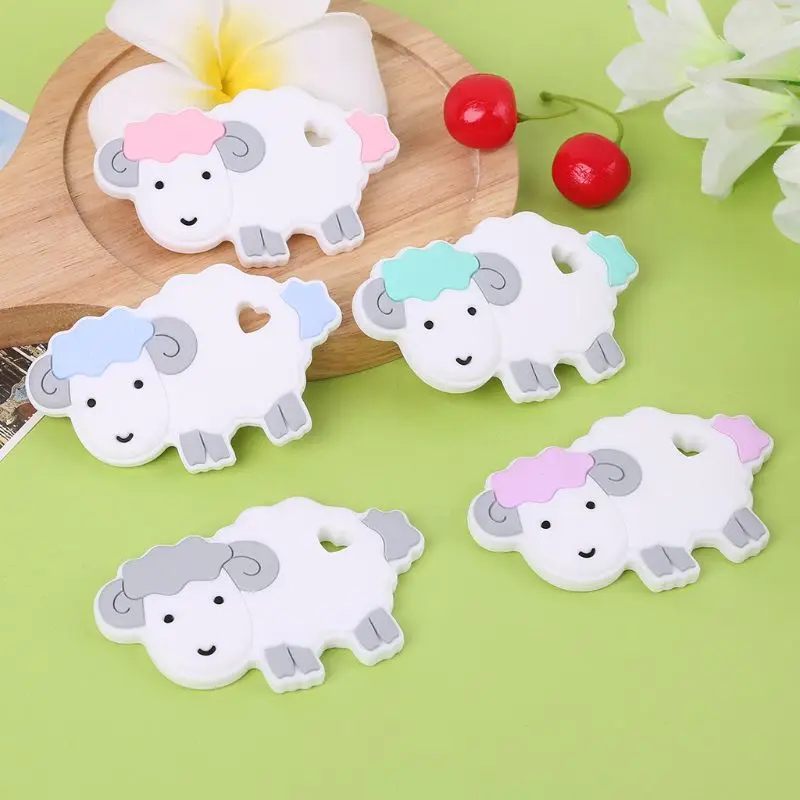 Maternal and Child Supplies New Baby Teether Chew Children Care Appease Molars Infant Little Sheep Shape Silicone Tooth Gel Toys