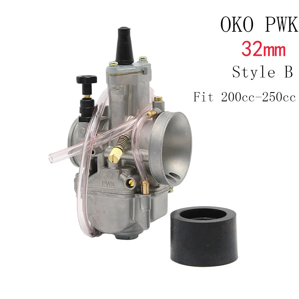 Alconstar- OKO PWK 28 30 32 34mm Carb Racing Carburetor Scooter JOG DIO KR150 RTL250 CR80 CR85R CR125 NSR50 NSR80 DT100 125 175 - Цвет: 32mm oko