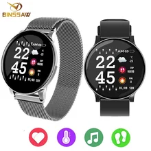 BINSSAW Пары Смарт-часы для женщин мужчин сердечного ритма кровяное давление динамический фитнес-трекер Smartband Новая мода Смарт-спортивные часы