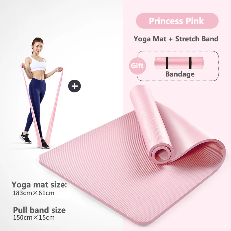 Yoga Set Health Fitness Home Yoga Mat with Rally Stretch Strap