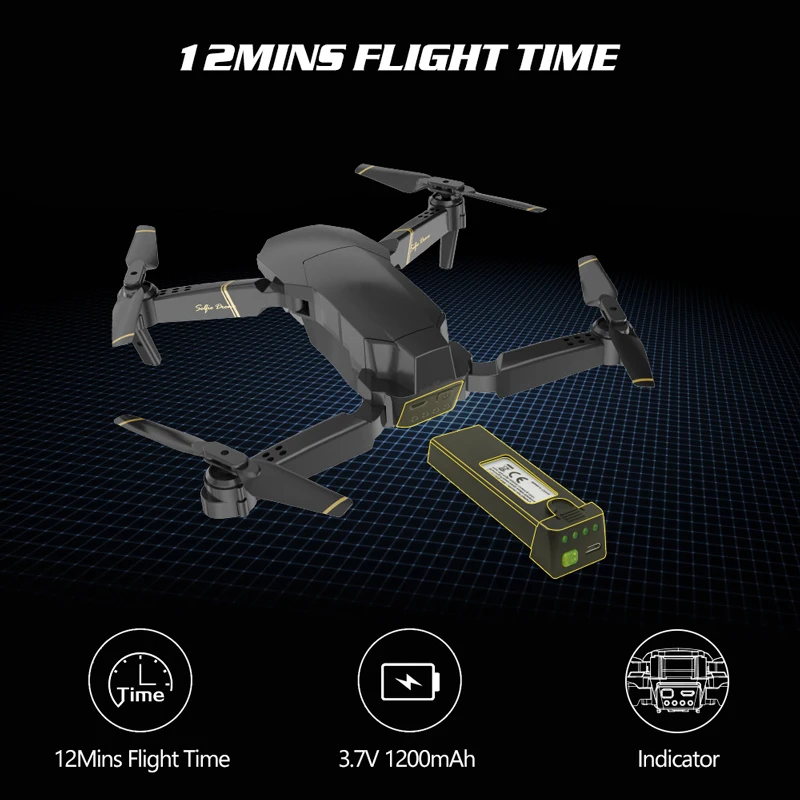 Дрон E58 EXA с HD камерой 1080P видео X Pro RC Вертолет FPV Квадрокоптер дроны VS