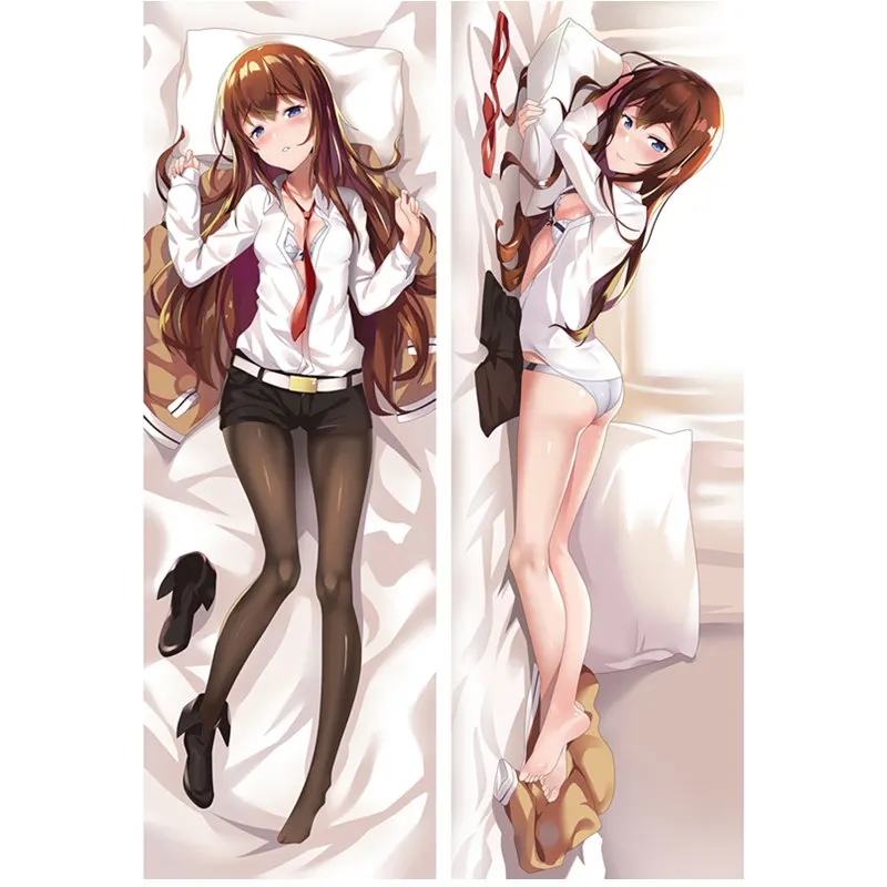 Peach skin ; аниме «steins Gate, накидка для подушки, дело Dakimakura сексуальная девушка 3D двухсторонняя постельное белье облегающие наволочки для подушек по индивидуальному заказу SG01A - Цвет: Peach skin