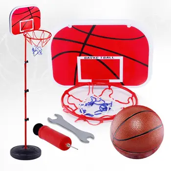 

Portable Basketball Hoop Stand with Adjustable Height Basketball Hoop with Stand for Indoors Outdoors Children Toy Birthday Gift