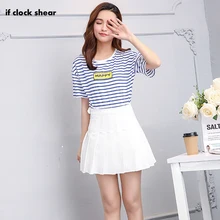 Модная Летняя женская однотонная Сексуальная плиссированная юбка с высокой талией ретро однотонная повседневная юбка Harajuku XL мини юбка