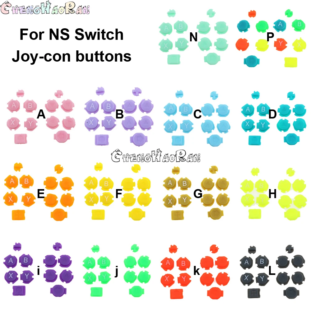 

14sets Colorful ABXY Directions Home Keys Buttons For Nintendo Switch NS NX Joy-Con Controller Joycon Joystick Left Right Button