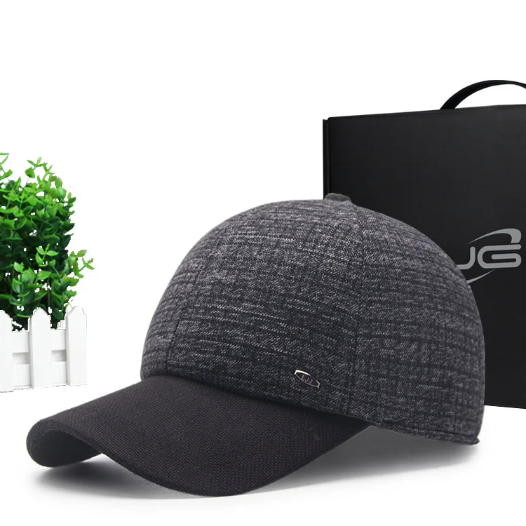 Jade GE осень и зима новый стиль теплые наушники папа Кепка среднего возраста мужская бейсбольная кепка поколение жира