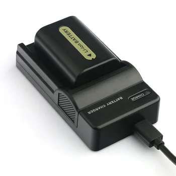 

LANFULANG NP-FH50 NP FH50 NPFH50 Batteries and Battery Charger for Sony HDR-UX7 HDR-UX9 HDR-UX20