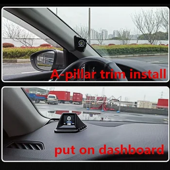 

Universal Head-Up Display Black Head-Up Display GPS Smart Dashboard Meter